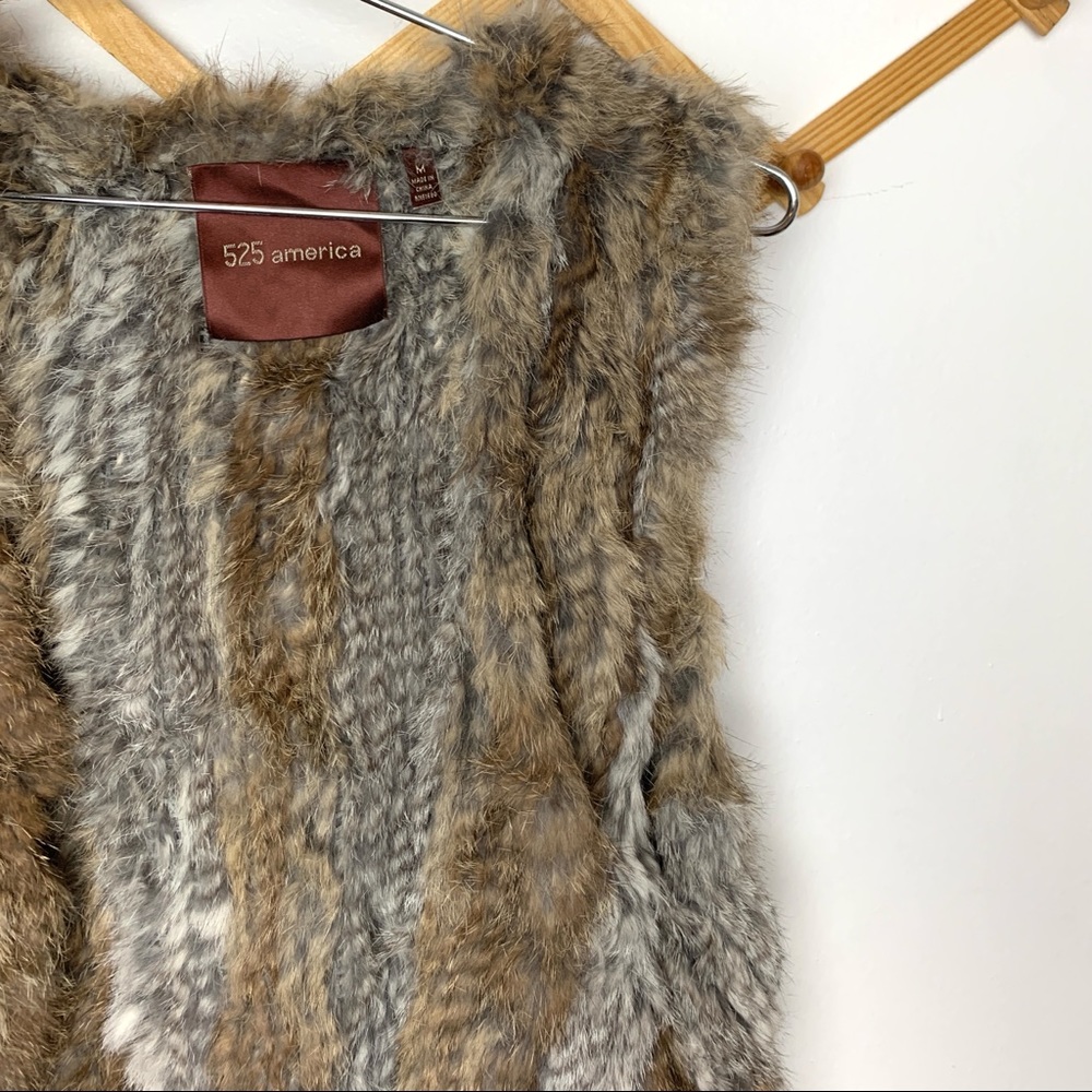 525 America Rabbit Fur Vest - Picture 2 of 3